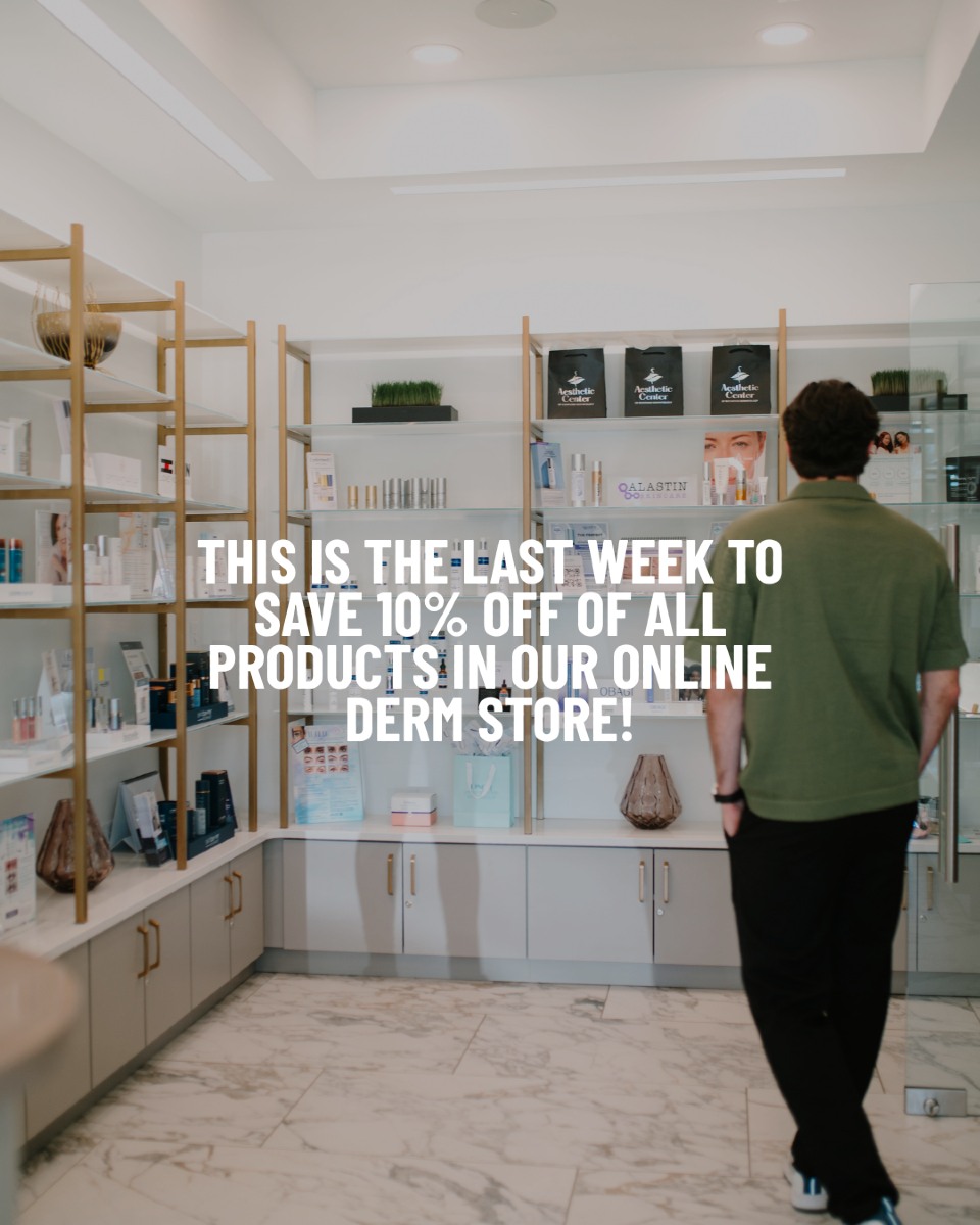 Only a few days left to shop our online Derm Store sale ending on July 31st! ⏳
⁠
From skincare staples to post-sun recovery must-haves, it’s all waiting for you online.⁠
⁠
Click the link in bio to stock up on your faves before time runs out.

#acordrva #rvaaestheticcenter #rvadermatology #richmondva #richmondvaaesthetics #medicalgradeskincare #cosmeticderm #dermstore