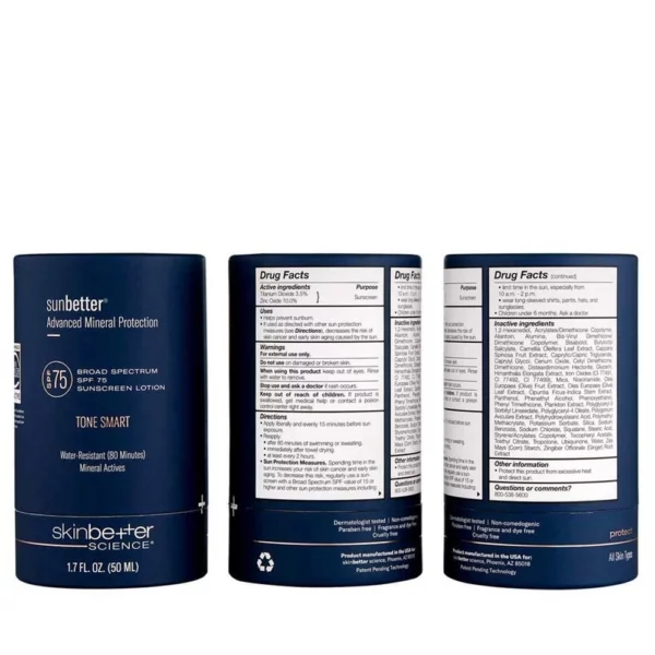 skinbetter science sunbetter TONE SMART SPF 75 Sunscreen Lotion 50 ml - Image 2