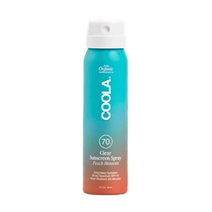 Clear Sunscreen Spray SPF 70 (Peach Blossom)