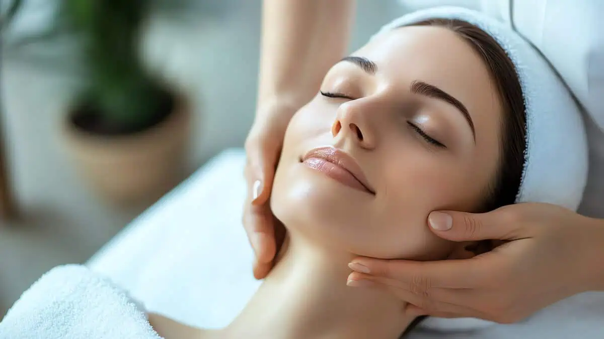 Woman is receiving Anti-Aging Treatments in Glen Allen, VA